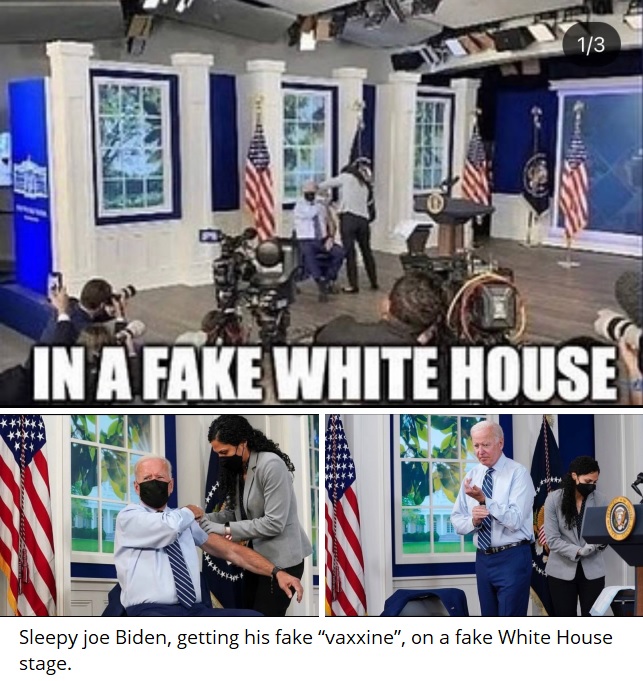 obr�zek: fake biden got fake vaccine in fake white house